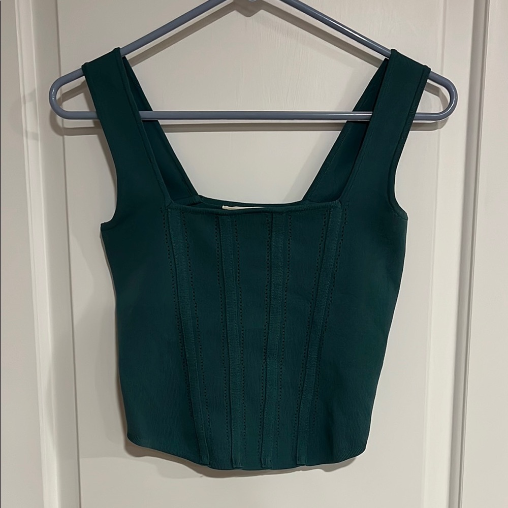 Elegant Teal Sleeveless Top